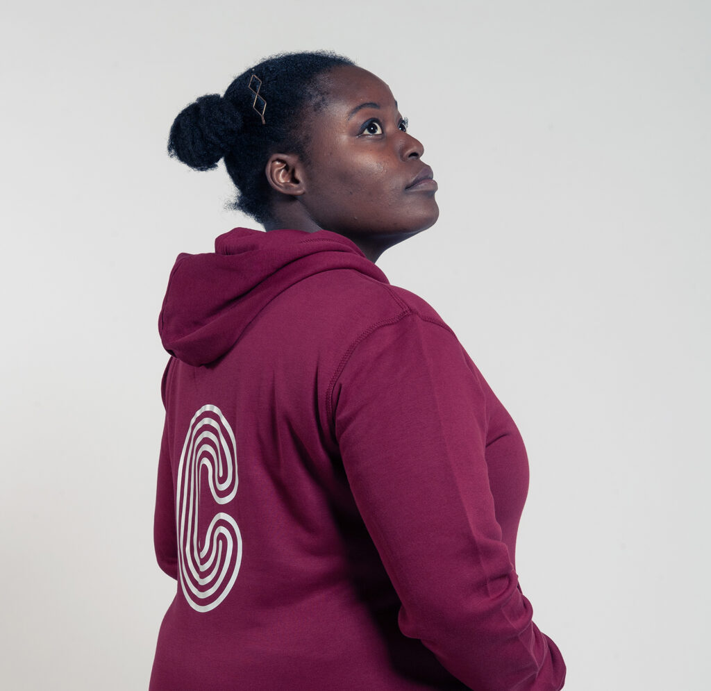 Burgundy hooded sweatshirt CIUP Boutique